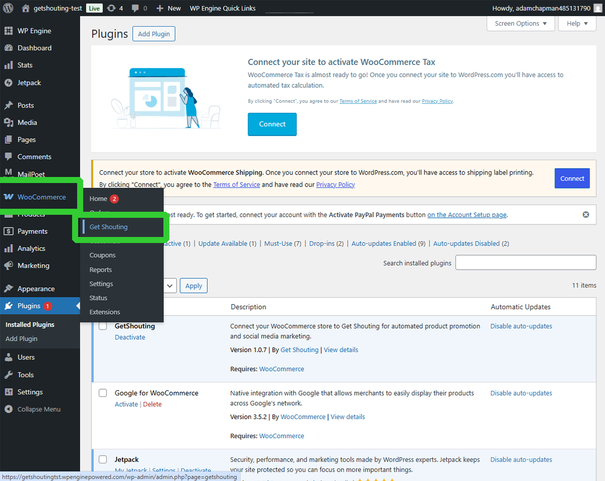 WordPress Plugins → Add New