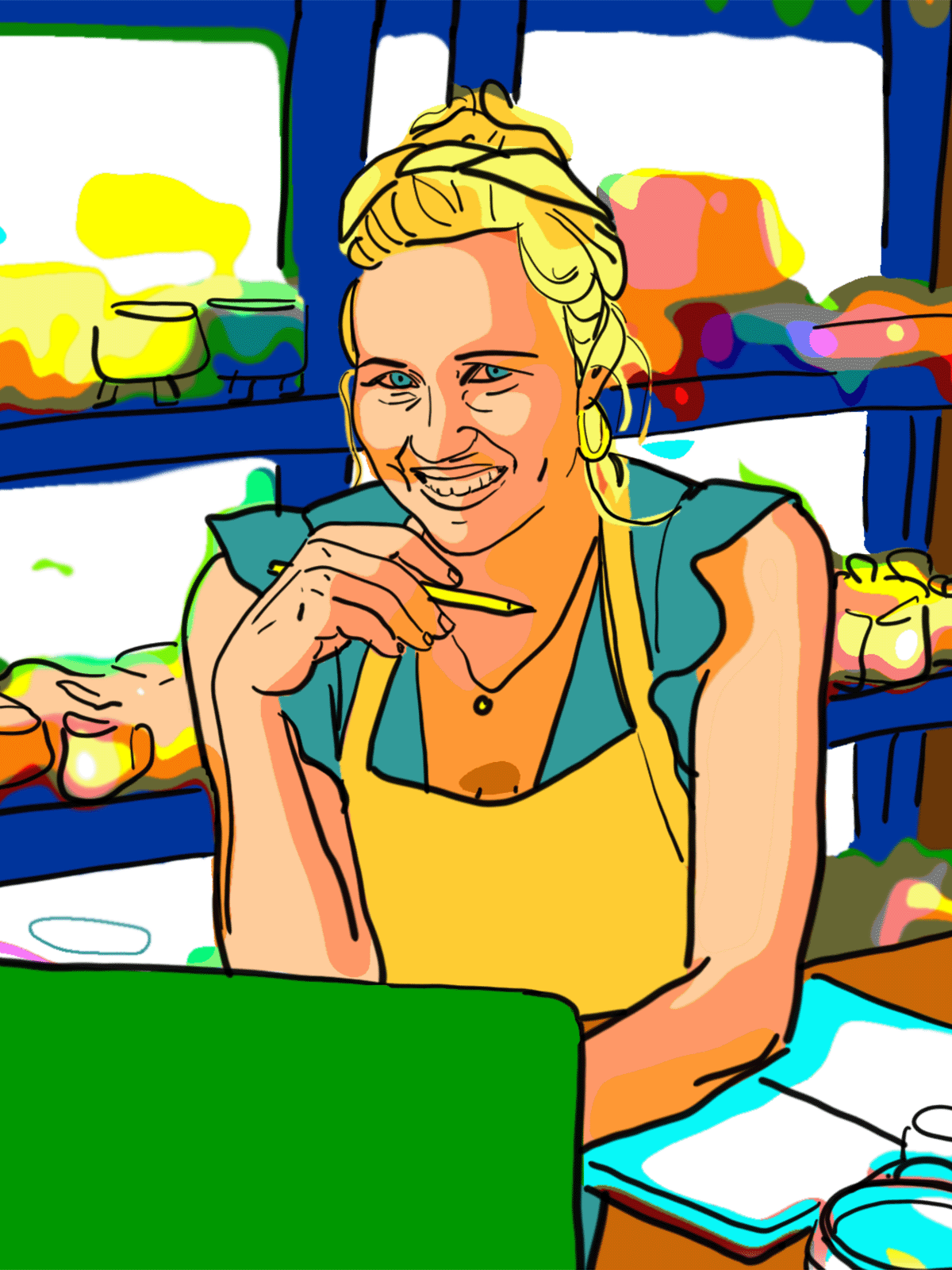 Woman with home goods representing email marketing reach