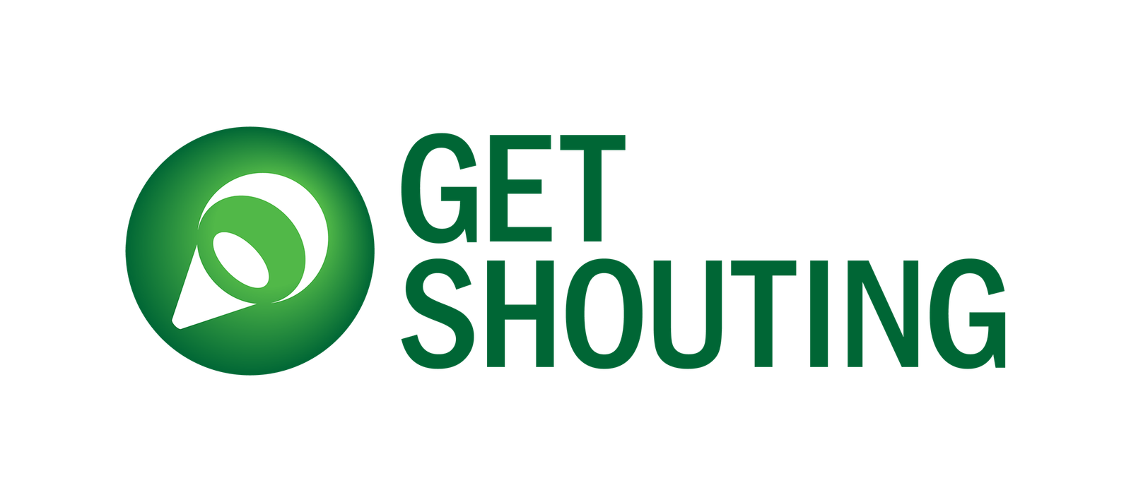 GET SHOUTING logo &mdash; gradient